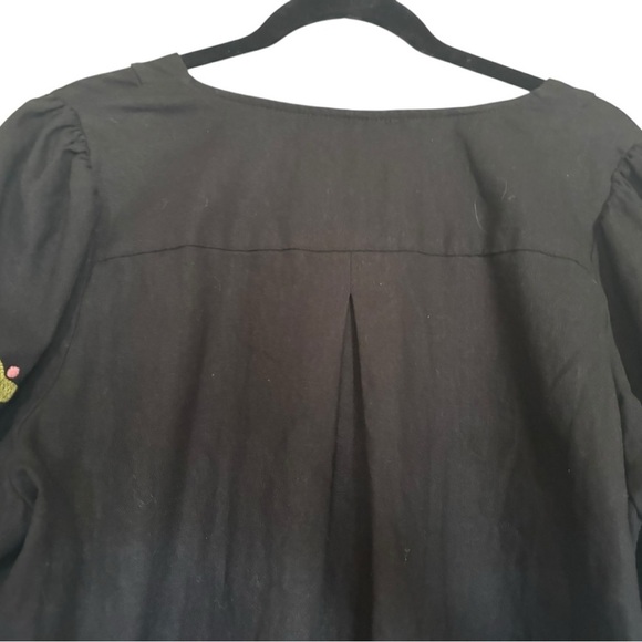 Forcynthia Embroidered Black Dress Size Extra Large (XL) - Picture 6 of 7